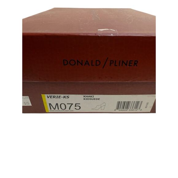 Donald J Pliner Khaki Green Suede Verie Pointed Toe Ankle Boots Booties 7.5 New - Picture 15 of 16